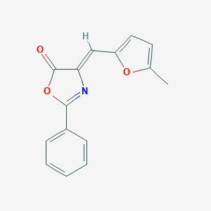(4Z)-4-[(5-methylfuran-2-yl)methylidene]-2-phenyl-1,3-oxazol-5(4H)-one