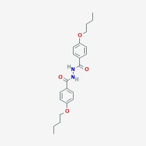 molecular formula C22H28N2O4 B411895 4-butoxy-N'-(4-butoxybenzoyl)benzohydrazide 