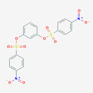 molecular formula C18H12N2O10S2 B411901 1,3-Phenylene bis(4-nitrophenylsulfonate) 