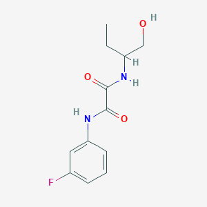 molecular formula C12H15FN2O3 B4119042 N-(3-fluorophenyl)-N'-[1-(hydroxymethyl)propyl]ethanediamide 