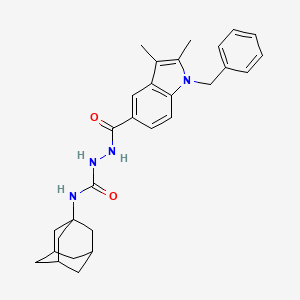 molecular formula C29H34N4O2 B4119082 1-(1-Adamantyl)-3-[(1-benzyl-2,3-dimethylindole-5-carbonyl)amino]urea 