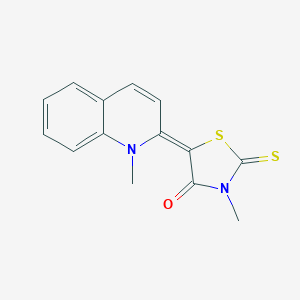 molecular formula C14H12N2OS2 B411910 3-Methyl-5-(1-methyl-1H-quinolin-2-ylidene)-2-thioxo-thiazolidin-4-one 