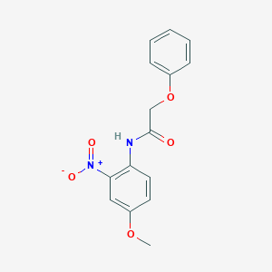 molecular formula C15H14N2O5 B411914 N-(4-methoxy-2-nitrophenyl)-2-phenoxyacetamide 