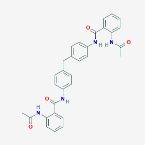 2-acetamido-N-[4-[[4-[(2-acetamidobenzoyl)amino]phenyl]methyl]phenyl]benzamide
