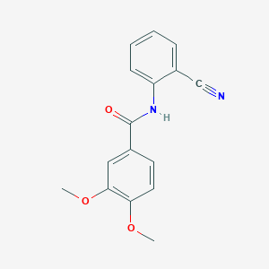 molecular formula C16H14N2O3 B411917 N-(2-Cyanophenyl)-3,4-dimethoxybenzamide CAS No. 333442-29-8