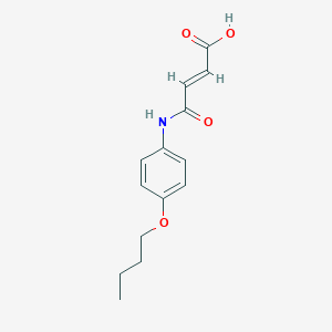 molecular formula C14H17NO4 B411926 4-(4-Butoxyanilino)-4-oxo-2-butenoic acid 