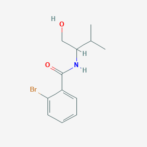 molecular formula C12H16BrNO2 B411927 2-bromo-N-(1-hydroxy-3-methylbutan-2-yl)benzamide 