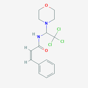 molecular formula C15H17Cl3N2O2 B411935 3-phenyl-N-[2,2,2-trichloro-1-(4-morpholinyl)ethyl]acrylamide 
