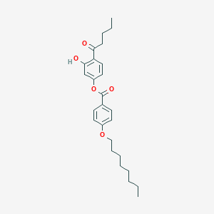 molecular formula C26H34O5 B411937 3-Hydroxy-4-pentanoylphenyl 4-(octyloxy)benzoate 