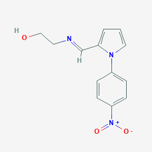 molecular formula C13H13N3O3 B411939 2-({(E)-[1-(4-nitrophenyl)-1H-pyrrol-2-yl]methylidene}amino)ethanol CAS No. 331666-26-3