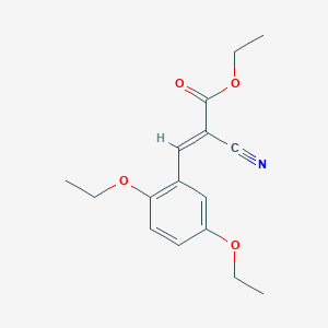 molecular formula C16H19NO4 B411940 Ethyl 2-cyano-3-(2,5-diethoxyphenyl)acrylate 