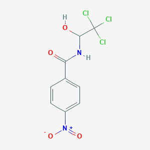 4-nitro-N-(2,2,2-trichloro-1-hydroxyethyl)benzamide