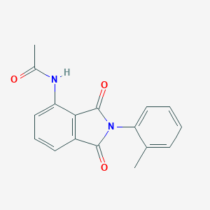 molecular formula C17H14N2O3 B411948 N-[2-(2-methylphenyl)-1,3-dioxo-2,3-dihydro-1H-isoindol-4-yl]acetamide 
