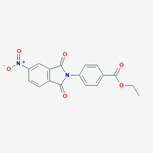 molecular formula C17H12N2O6 B411953 Ethyl 4-(5-nitro-1,3-dioxoisoindol-2-yl)benzoate 