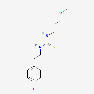 molecular formula C13H19FN2OS B4119642 N-(4-FLUOROPHENETHYL)-N'-(3-METHOXYPROPYL)THIOUREA 