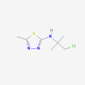 molecular formula C7H12ClN3S B411974 N-(1-chloro-2-methylpropan-2-yl)-5-methyl-1,3,4-thiadiazol-2-amine 