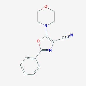 molecular formula C14H13N3O2 B411994 5-(Morpholin-4-yl)-2-phenyl-1,3-oxazole-4-carbonitrile CAS No. 49837-55-0