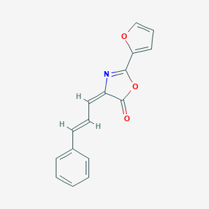 molecular formula C16H11NO3 B411996 2-(2-furyl)-4-(3-phenyl-2-propenylidene)-1,3-oxazol-5(4H)-one 