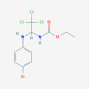 molecular formula C11H12BrCl3N2O2 B411997 Ethyl 1-(4-bromoanilino)-2,2,2-trichloroethylcarbamate 