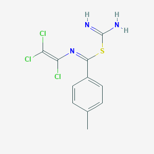 molecular formula C11H10Cl3N3S B411998 carbamimidoyl (1E)-4-methyl-N-(1,2,2-trichloroethenyl)benzenecarboximidothioate 