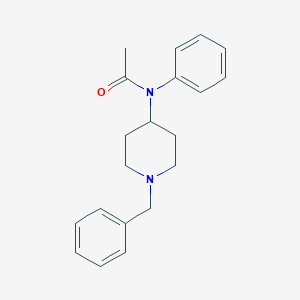 molecular formula C20H24N2O B041200 N-Phenyl-N-(1-(phenylmethyl)-4-piperidinyl)acetamide CAS No. 1237-52-1