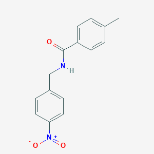 molecular formula C15H14N2O3 B412001 N-{4-nitrobenzyl}-4-methylbenzamide 