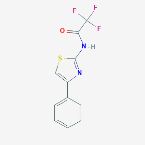 2,2,2-trifluoro-N-(4-phenyl-1,3-thiazol-2-yl)acetamide