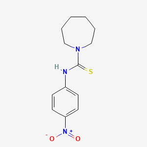 molecular formula C13H17N3O2S B4120085 N-(4-nitrophenyl)azepane-1-carbothioamide 