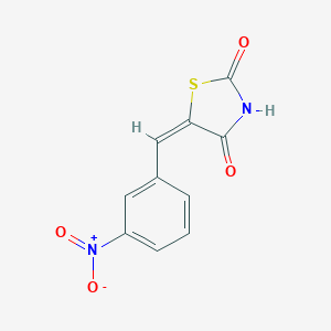 molecular formula C10H6N2O4S B412012 2,4-噻唑烷二酮，5-(间硝基亚苄基)- CAS No. 24044-52-8