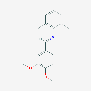molecular formula C17H19NO2 B412028 N-(3,4-dimethoxybenzylidene)-N-(2,6-dimethylphenyl)amine 