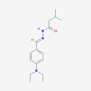 molecular formula C16H25N3O B412056 N'-[4-(diethylamino)benzylidene]-3-methylbutanohydrazide 