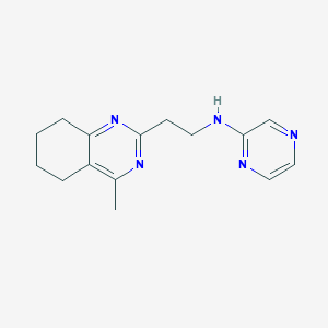 molecular formula C15H19N5 B4120646 N-[2-(4-methyl-5,6,7,8-tetrahydroquinazolin-2-yl)ethyl]pyrazin-2-amine 