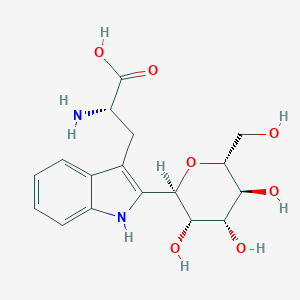 molecular formula C17H22N2O7 B041207 alpha-C-Mannosyltryptophan CAS No. 180509-18-6