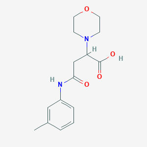 molecular formula C15H20N2O4 B4120867 3-[(3-Methylphenyl)carbamoyl]-2-(morpholin-4-yl)propanoic acid 