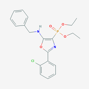 molecular formula C20H22ClN2O4P B412100 diethyl [5-(benzylamino)-2-(2-chlorophenyl)-1,3-oxazol-4-yl]phosphonate 