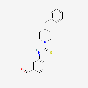molecular formula C21H24N2OS B4121015 N-(3-acetylphenyl)-4-benzylpiperidine-1-carbothioamide 