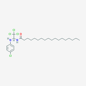 molecular formula C26H42Cl4N2O B412105 N-[2,2,2-trichloro-1-(4-chloroanilino)ethyl]octadecanamide 