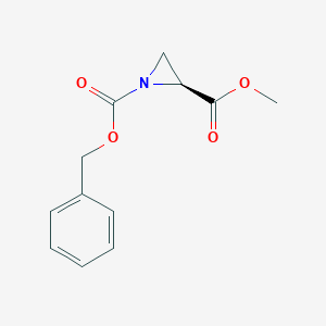 molecular formula C12H13NO4 B041211 Methyl (S)-(-)-N-Z-aziridine-2-carboxylate CAS No. 104597-98-0