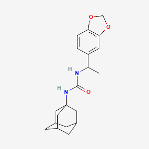 molecular formula C20H26N2O3 B4121187 N-(1-ADAMANTYL)-N'-[1-(1,3-BENZODIOXOL-5-YL)ETHYL]UREA 
