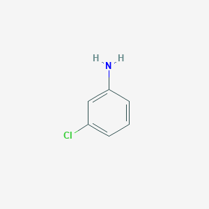 molecular formula C6H6ClN<br>(C6H4)Cl(NH2)<br>C6H6ClN B041212 3-Chloroaniline CAS No. 108-42-9