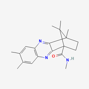molecular formula C20H25N3O B4121322 N,4,7,8,11,11-hexamethyl-3,4-dihydro-1,4-methanophenazine-1(2H)-carboxamide 