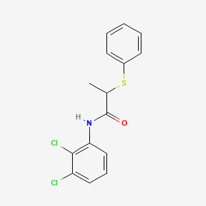 molecular formula C15H13Cl2NOS B4121439 N-(2,3-dichlorophenyl)-2-(phenylsulfanyl)propanamide 