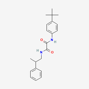 molecular formula C21H26N2O2 B4121726 N'-(4-tert-butylphenyl)-N-(2-phenylpropyl)oxamide 