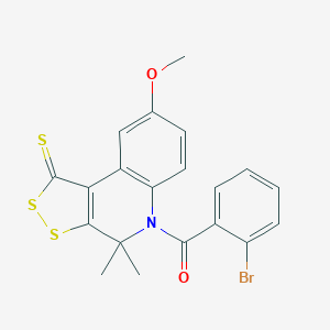 5-(2-bromobenzoyl)-8-methoxy-4,4-dimethyl-4,5-dihydro-1H-[1,2]dithiolo[3,4-c]quinoline-1-thione