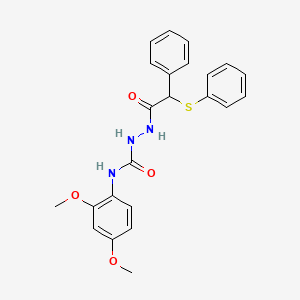 molecular formula C23H23N3O4S B4122062 N-(2,4-dimethoxyphenyl)-2-[phenyl(phenylthio)acetyl]hydrazinecarboxamide 