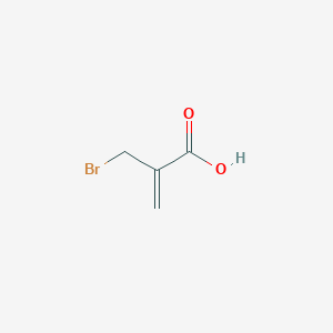 molecular formula C4H5BrO2 B041221 2-(Bromomethyl)acrylic acid CAS No. 72707-66-5