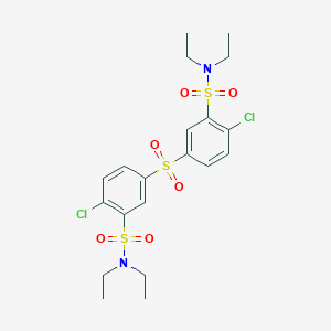 2-chloro-5-({4-chloro-3-[(diethylamino)sulfonyl]phenyl}sulfonyl)-N,N-diethylbenzenesulfonamide