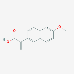 molecular formula C14H12O3 B041222 2-(6-Methoxynaphthalen-2-yl)acrylic acid CAS No. 27602-79-5