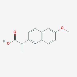 molecular formula C14H12O3 B041222 2-(6-methoxynaphthalen-2-yl)prop-2-enoic Acid CAS No. 27602-79-5