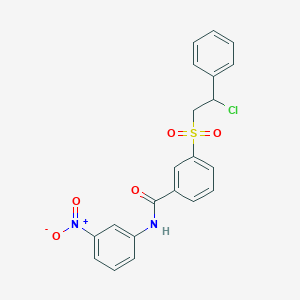 3-(beta-Chlorophenethylsulfonyl)-N-(3-nitrophenyl)benzamide